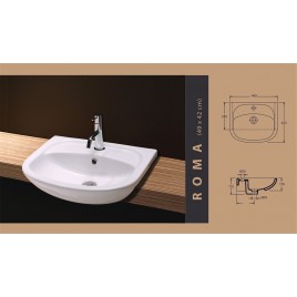 lavabo Roma (49x42 cm)
