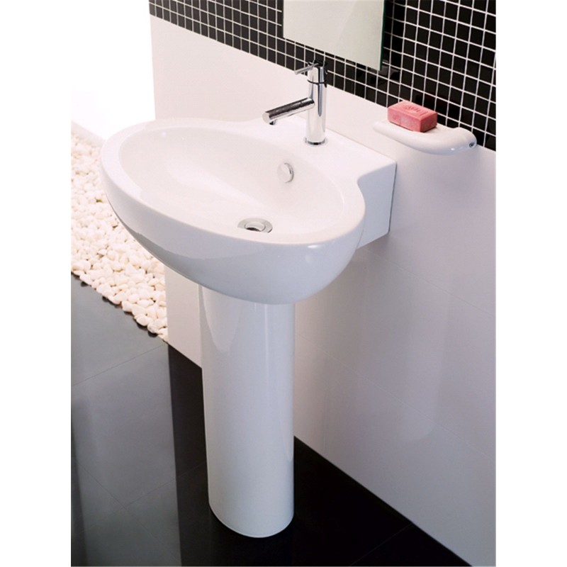 LAVABO MEDIO DURIUS BLANCO 55 X 45 X 16 - Distribuciones Sanimex
